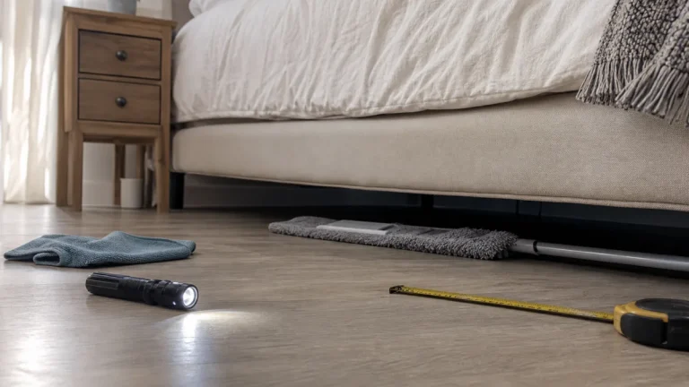 Clean Under the Bed Before Storage Bins